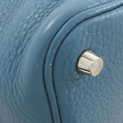 HERMES   Picotin Lock PM Blue Jean SilverHardware Handbag  Taurillon Clemence Ladies [Used]