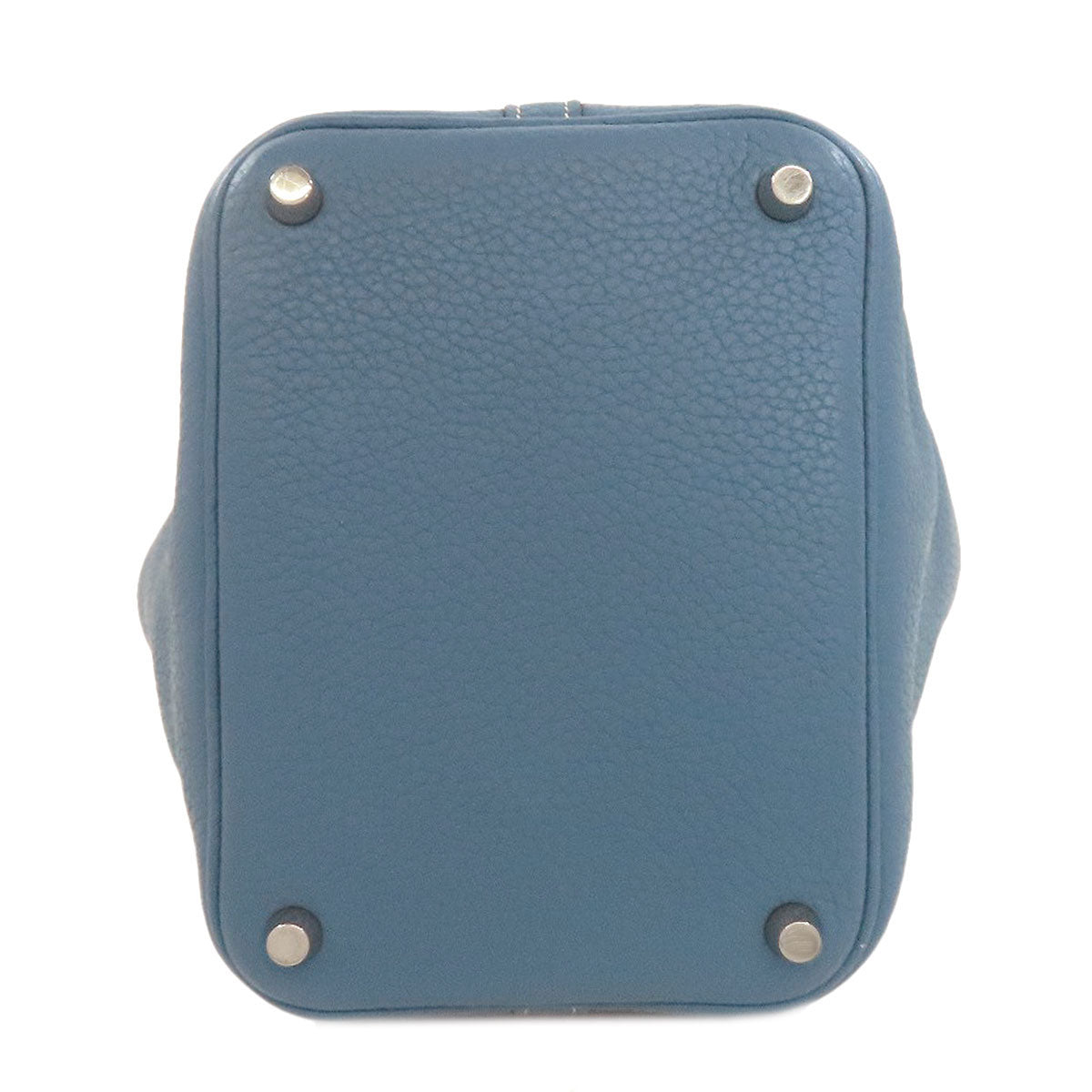 HERMES   Picotin Lock PM Blue Jean SilverHardware Handbag  Taurillon Clemence Ladies [Used]