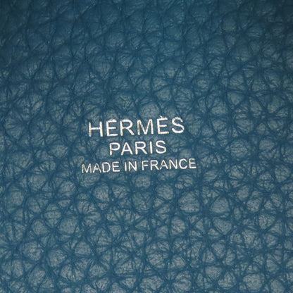 HERMES   Picotin Lock PM Blue Jean SilverHardware Handbag  Taurillon Clemence Ladies [Used]