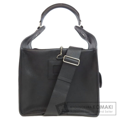 BALENCIAGA 443600 logo Handbag Leather Ladies [Used]