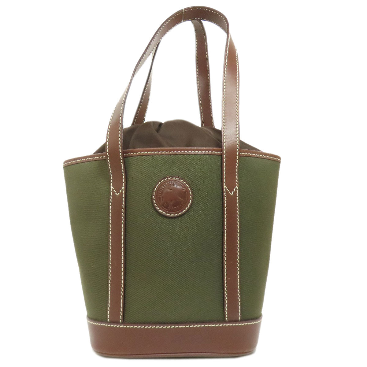 HUNTING WORLD logo Handbag Canvas Ladies [Used]