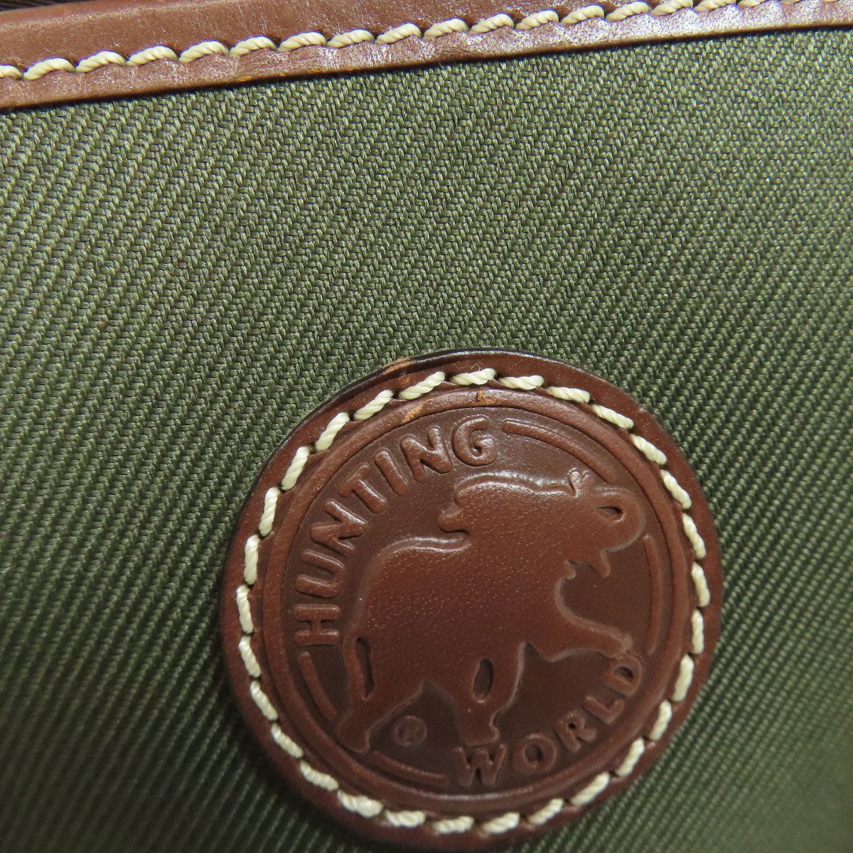HUNTING WORLD logo Handbag Canvas Ladies [Used]