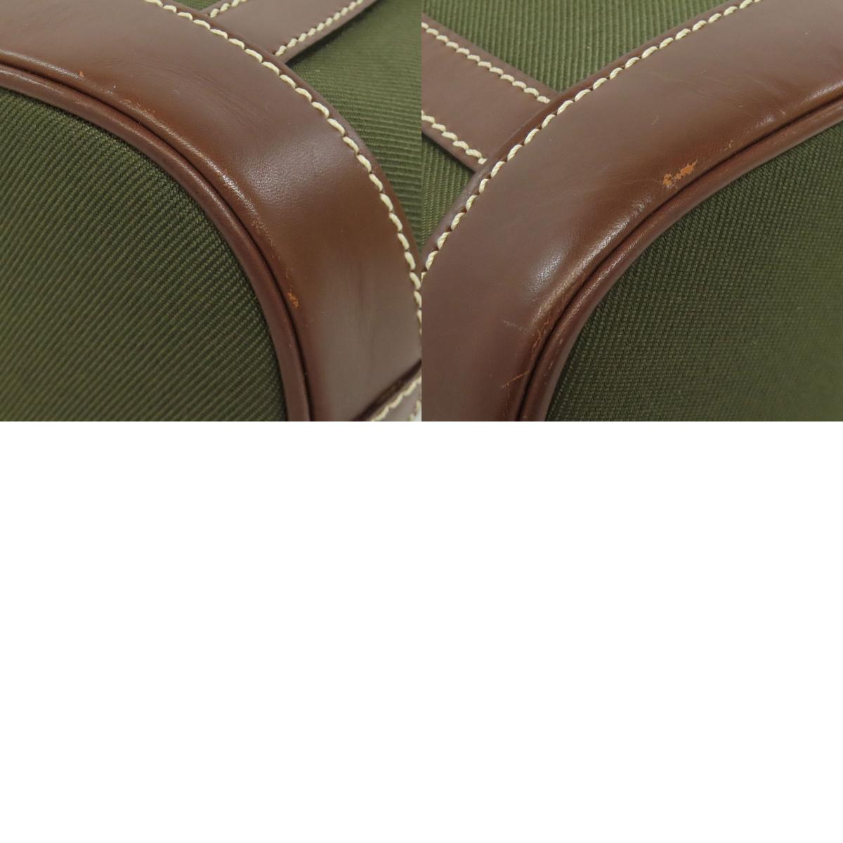 HUNTING WORLD logo Handbag Canvas Ladies [Used]