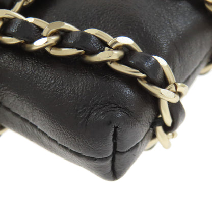 CHANEL ChainShoulder Pouch GoldHardware Accessory pouch Lambskin Ladies [Used]