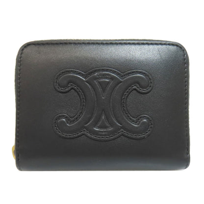 CELINE Triomphe coin purse Leather Ladies [Used]