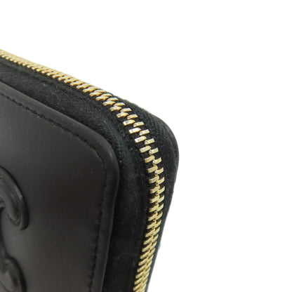 CELINE Triomphe coin purse Leather Ladies [Used]