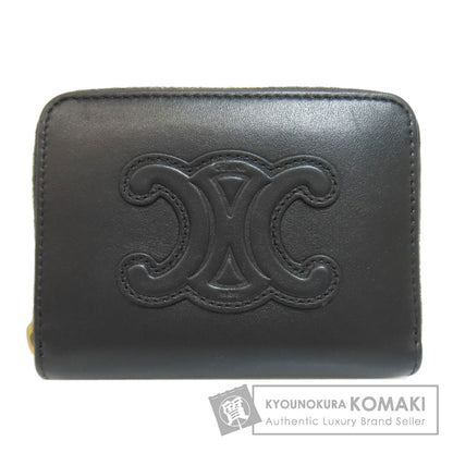 CELINE Triomphe coin purse Leather Ladies [Used]