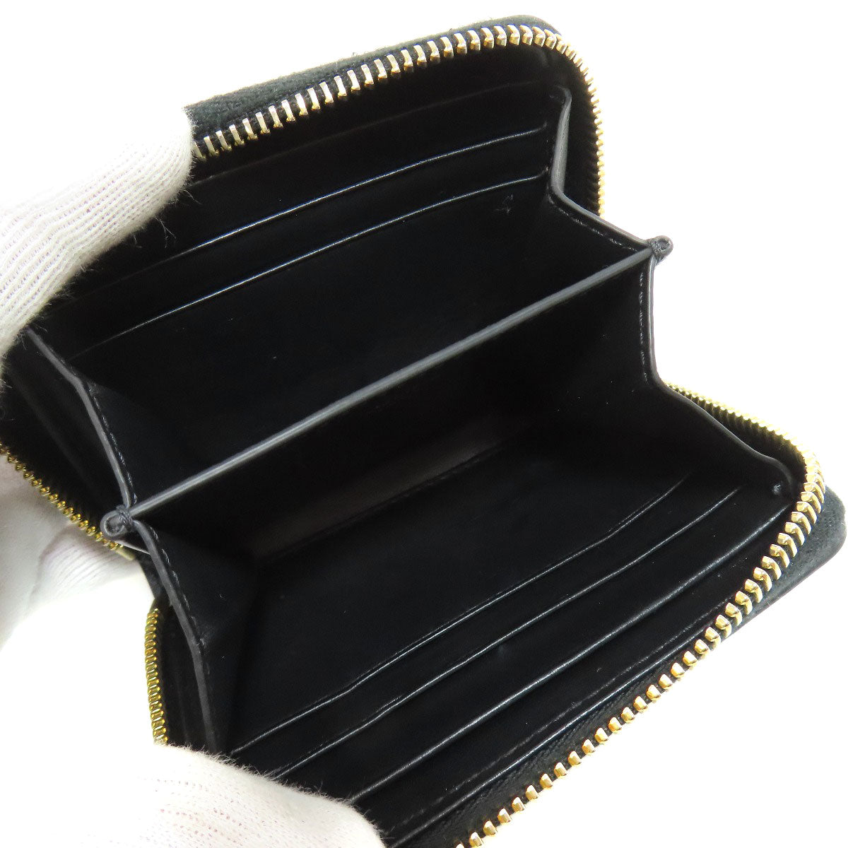 CELINE Triomphe coin purse Leather Ladies [Used]