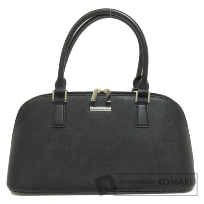 BURBERRY logo Handbag Leather Ladies [Used]