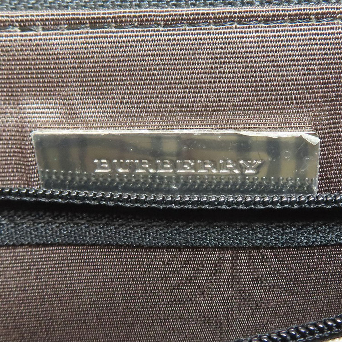 BURBERRY logo Handbag Leather Ladies [Used]