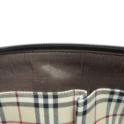 BURBERRY logo Handbag Leather Ladies [Used]
