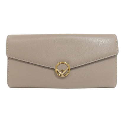 FENDI Ehuise Fendi Long wallet (with coin pocket) Leather Ladies [Used]