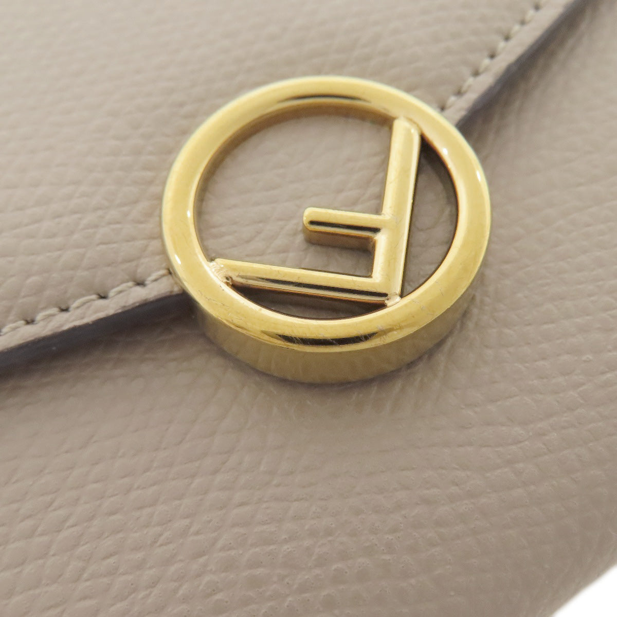 FENDI Ehuise Fendi Long wallet (with coin pocket) Leather Ladies [Used]