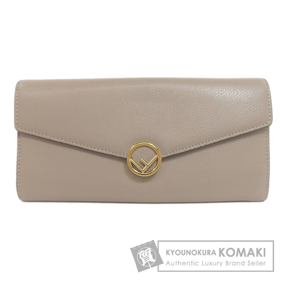 FENDI Ehuise Fendi Long wallet (with coin pocket) Leather Ladies [Used]