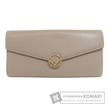 FENDI Ehuise Fendi Long wallet (with coin pocket) Leather Ladies [Used]