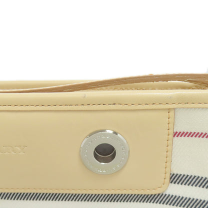 BURBERRY Stripe Handbag Canvas Ladies [Used]