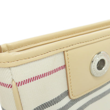 BURBERRY Stripe Handbag Canvas Ladies [Used]