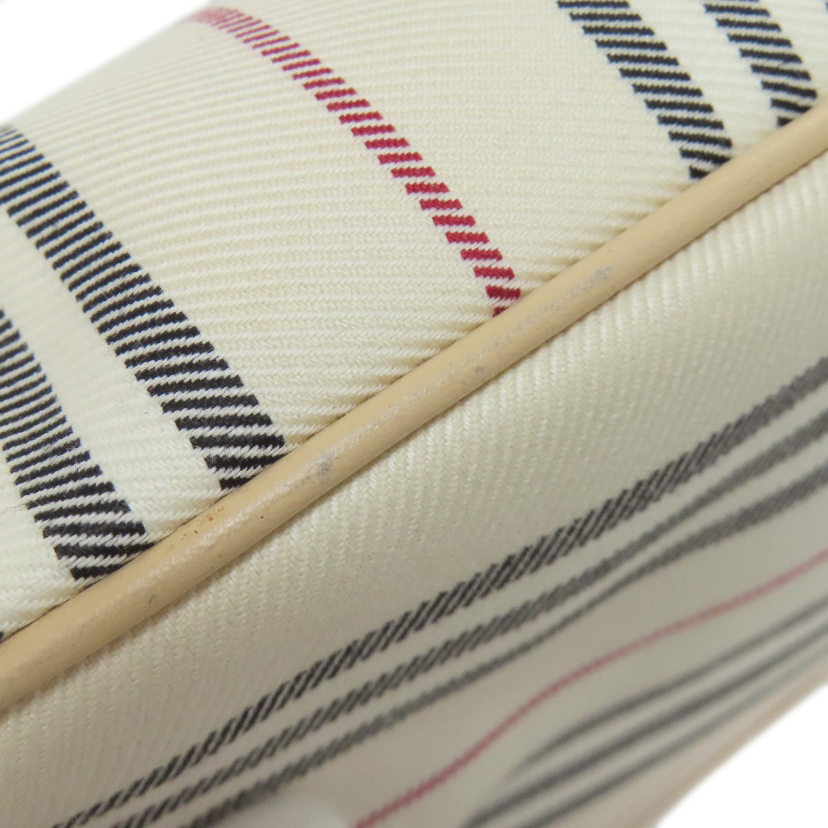 BURBERRY Stripe Handbag Canvas Ladies [Used]