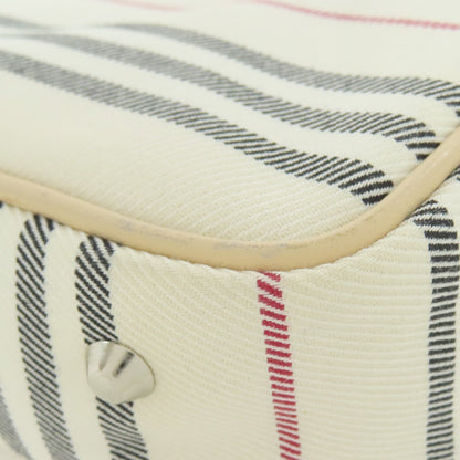 BURBERRY Stripe Handbag Canvas Ladies [Used]