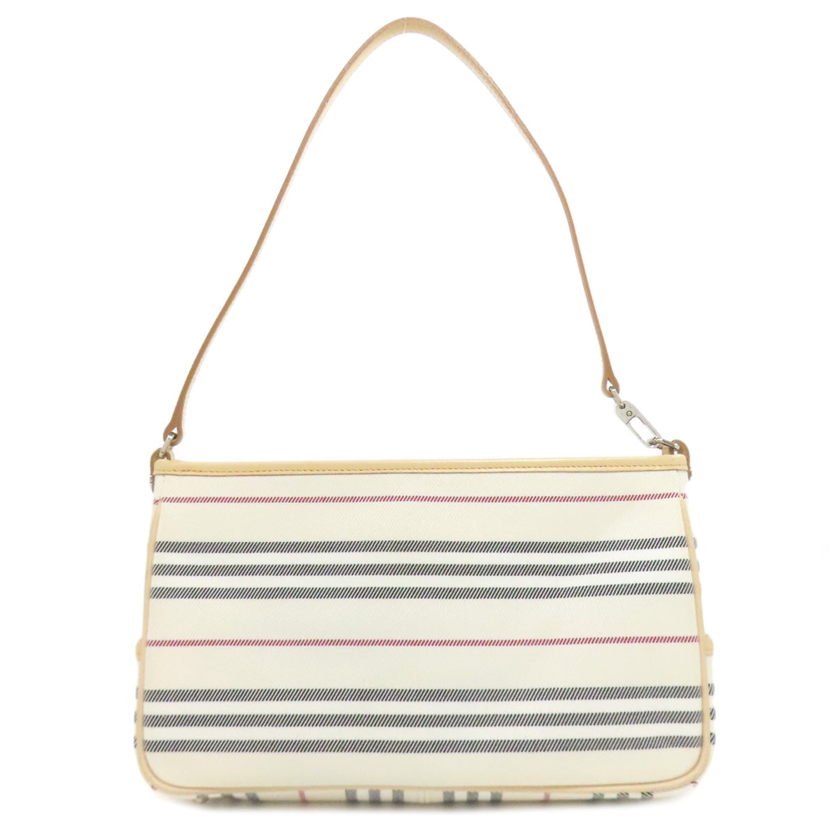 BURBERRY Stripe Handbag Canvas Ladies [Used]