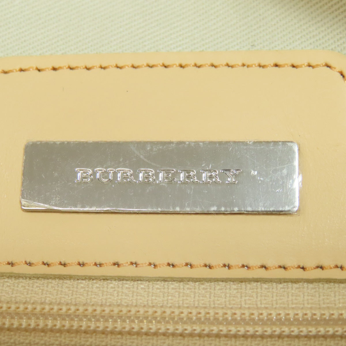 BURBERRY Stripe Handbag Canvas Ladies [Used]