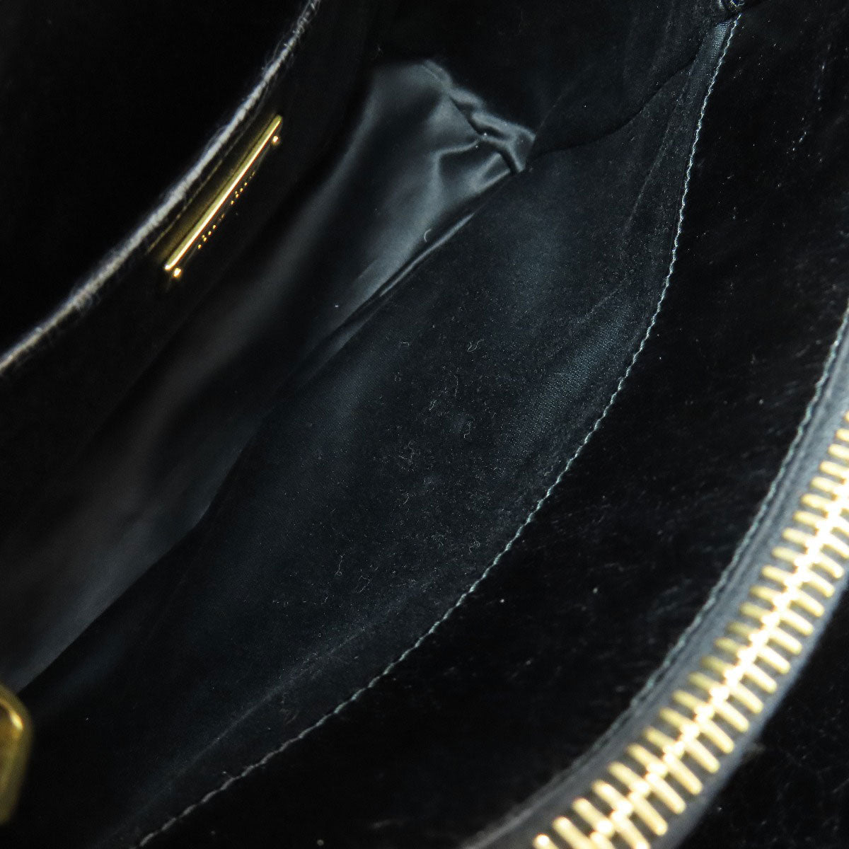 ミュウミュウ リボン 2WAY ハンドバッグ カーフ レディース 【中古】【MIUMIU】