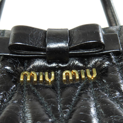 ミュウミュウ リボン 2WAY ハンドバッグ カーフ レディース 【中古】【MIUMIU】