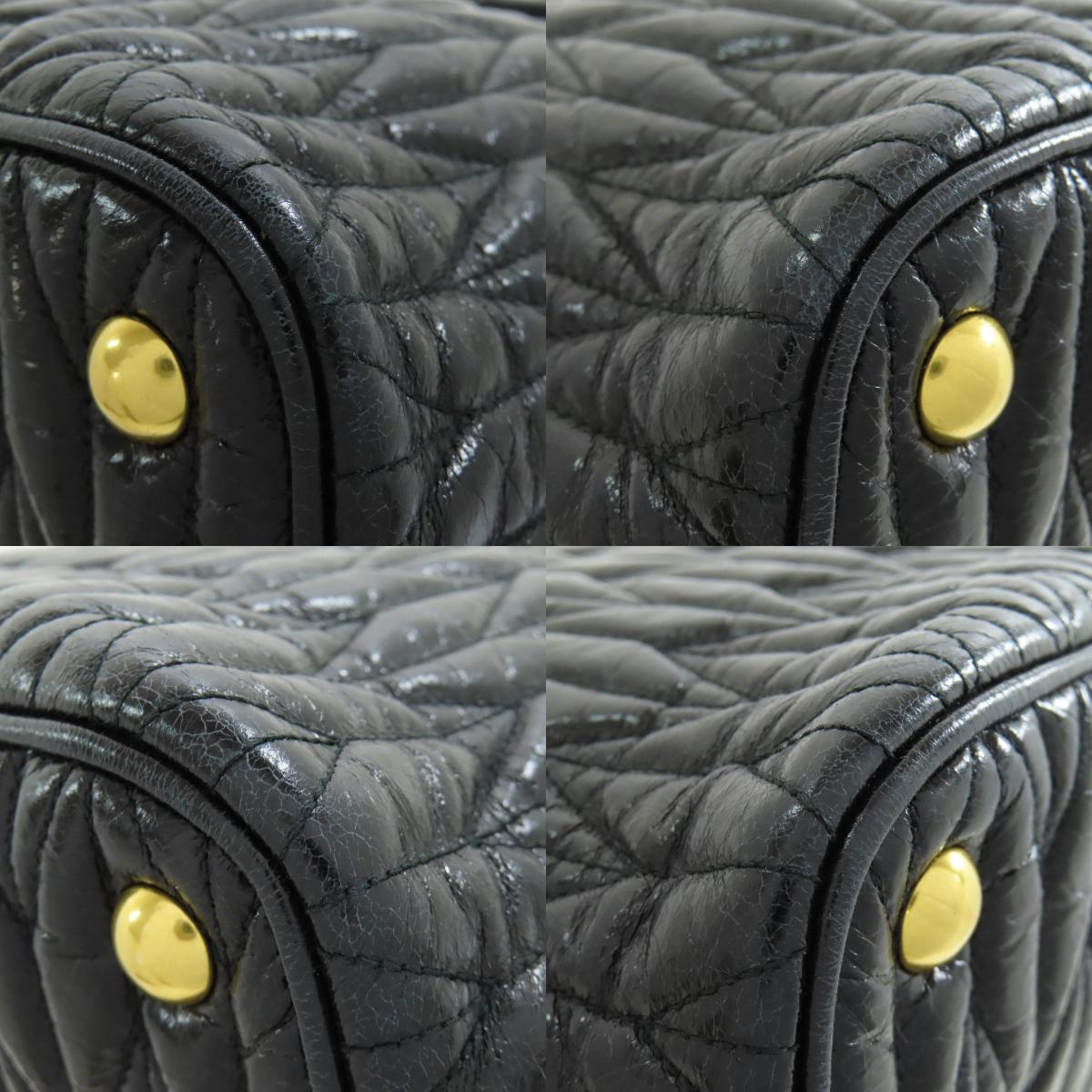 ミュウミュウ リボン 2WAY ハンドバッグ カーフ レディース 【中古】【MIUMIU】