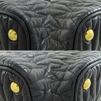 ミュウミュウ リボン 2WAY ハンドバッグ カーフ レディース 【中古】【MIUMIU】