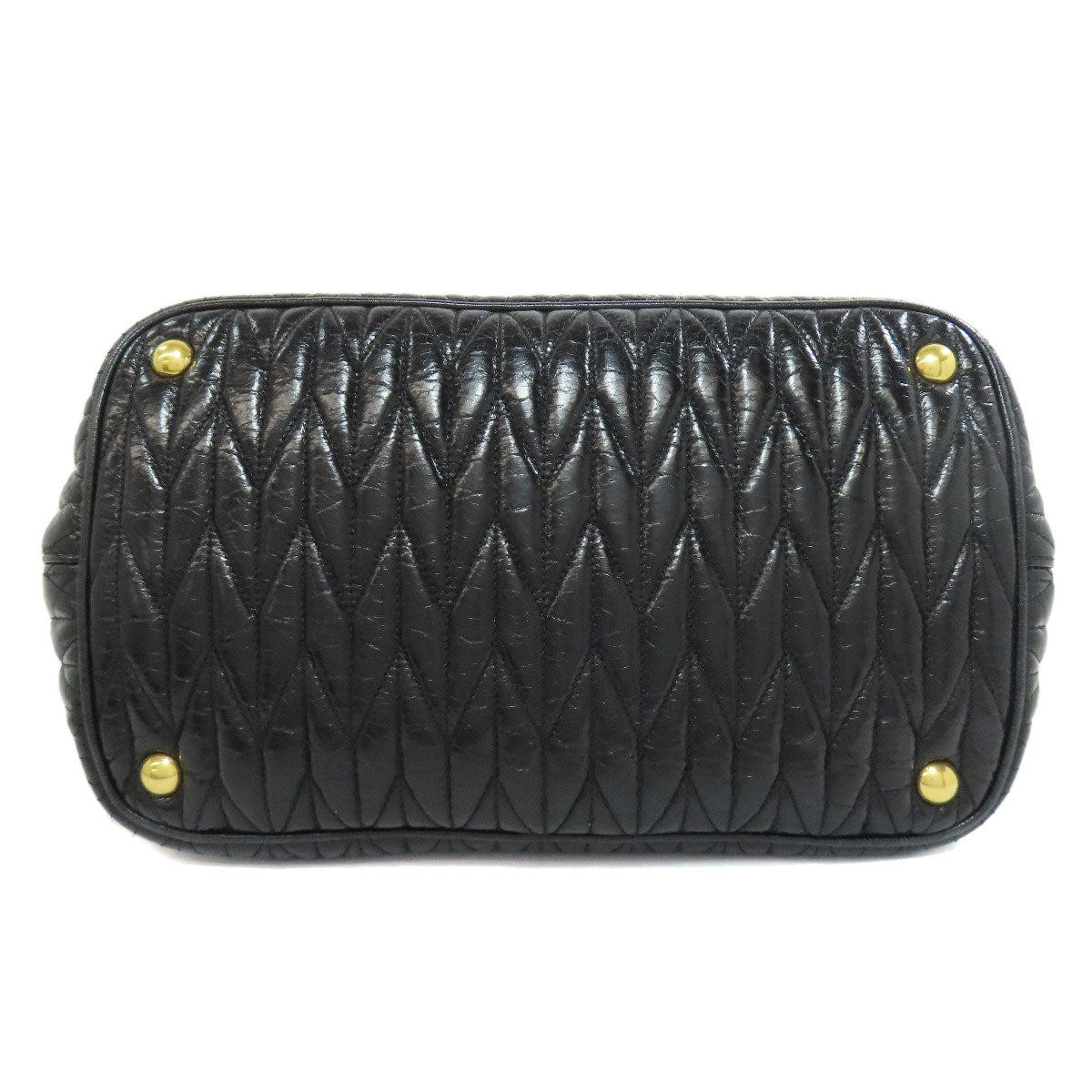 ミュウミュウ リボン 2WAY ハンドバッグ カーフ レディース 【中古】【MIUMIU】