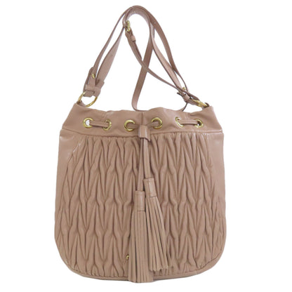 MIUMIU one belt matelasse 2WAY Shoulder Bag Leather Ladies [Used]