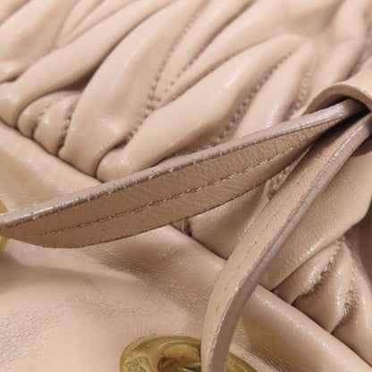 MIUMIU one belt matelasse 2WAY Shoulder Bag Leather Ladies [Used]