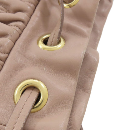 MIUMIU one belt matelasse 2WAY Shoulder Bag Leather Ladies [Used]