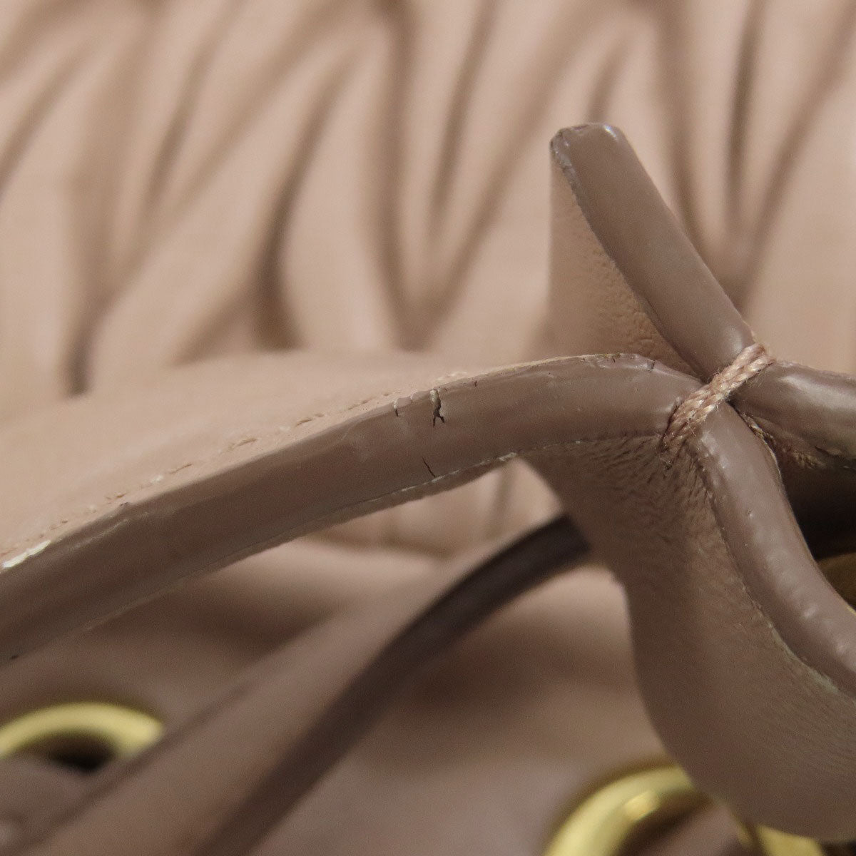 MIUMIU one belt matelasse 2WAY Shoulder Bag Leather Ladies [Used]