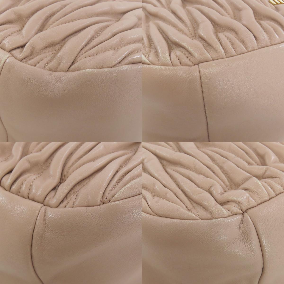 MIUMIU one belt matelasse 2WAY Shoulder Bag Leather Ladies [Used]