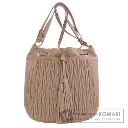 MIUMIU one belt matelasse 2WAY Shoulder Bag Leather Ladies [Used]