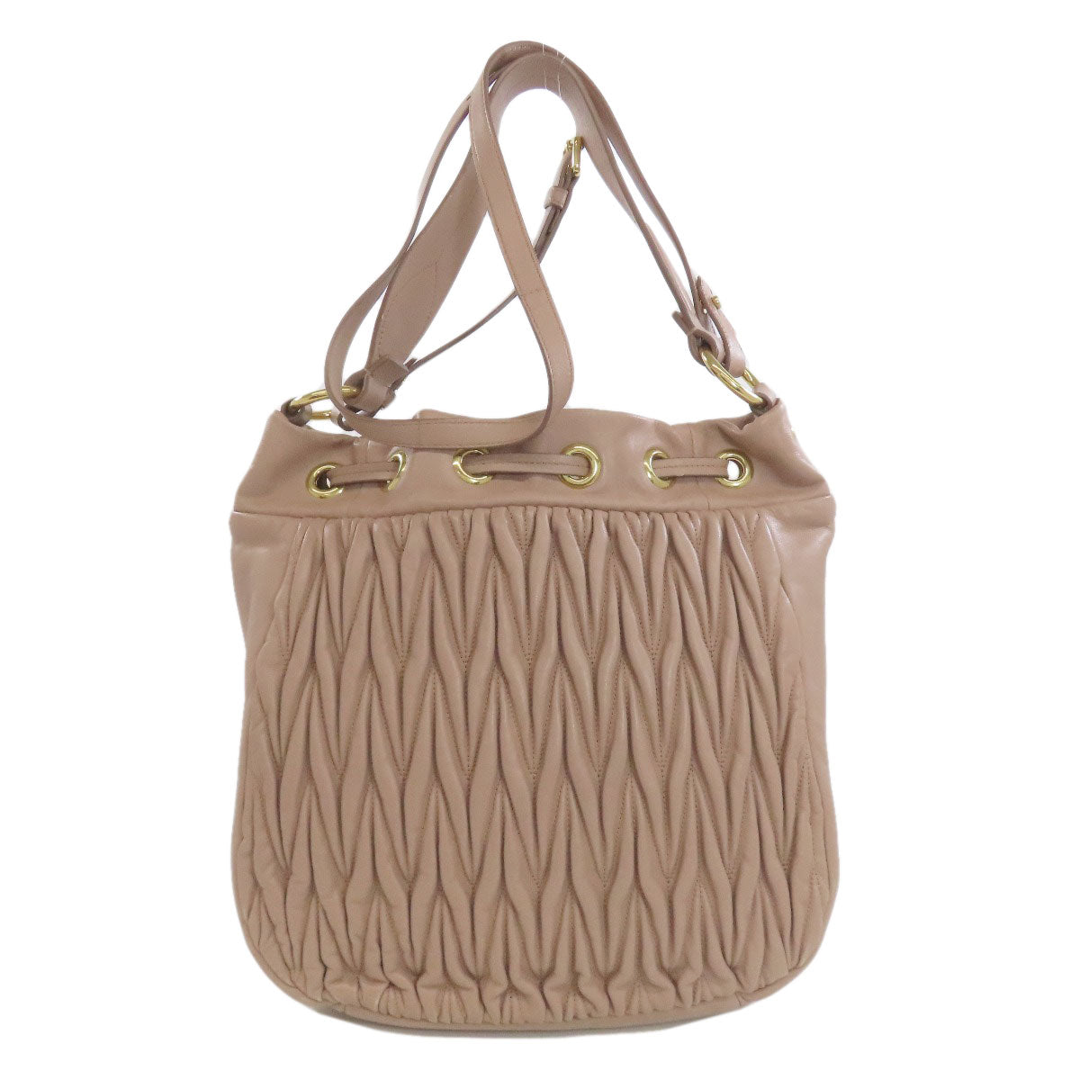 MIUMIU one belt matelasse 2WAY Shoulder Bag Leather Ladies [Used]