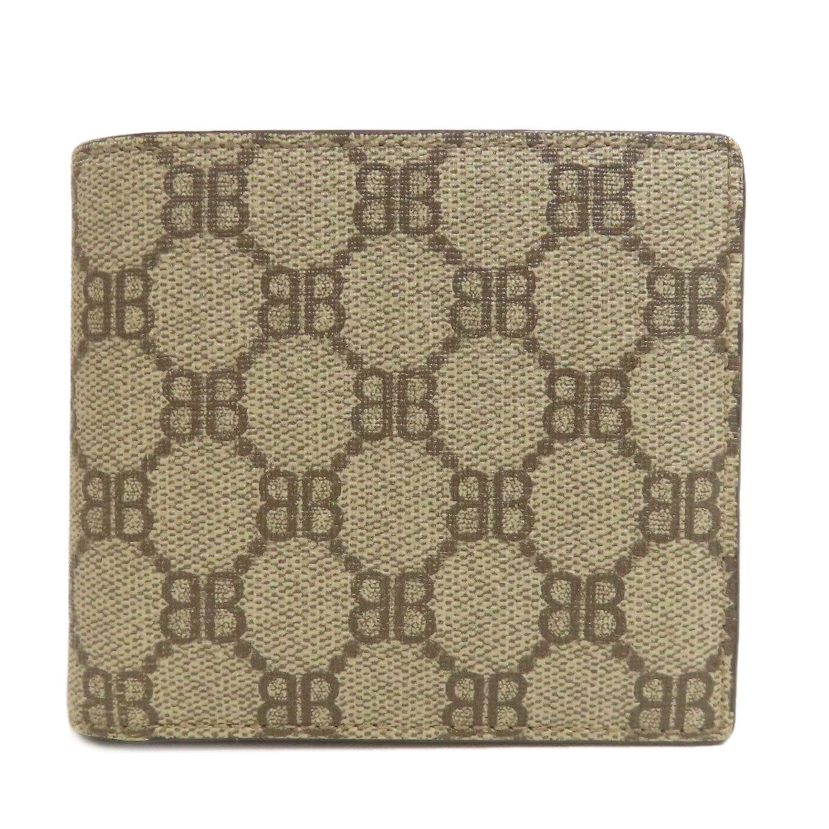 BALENCIAGA 680403 gucci collaboration Bifold Wallet with Coin Pocket PVC Ladies [Used]