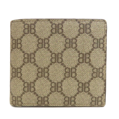 BALENCIAGA 680403 gucci collaboration Bifold Wallet with Coin Pocket PVC Ladies [Used]