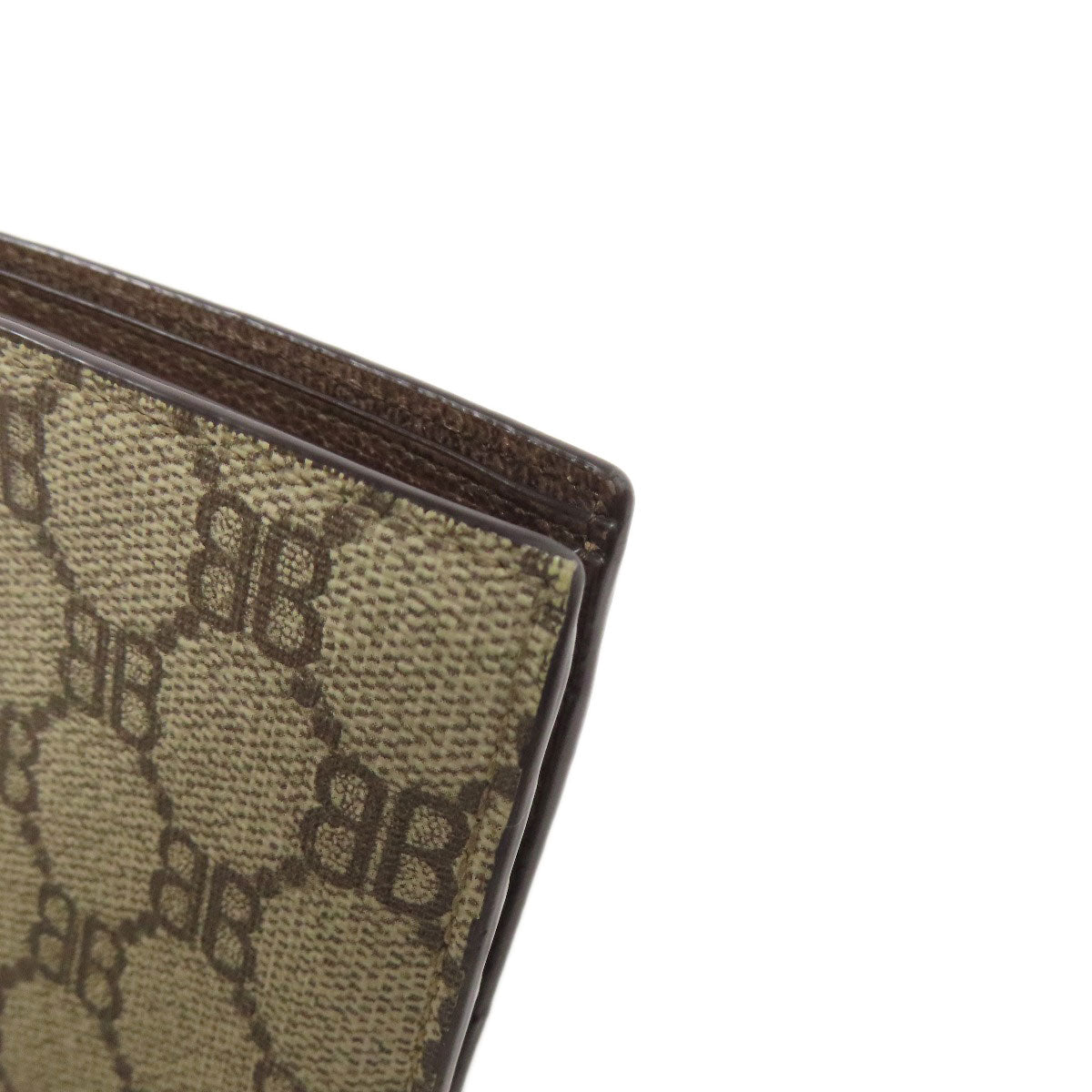 BALENCIAGA 680403 gucci collaboration Bifold Wallet with Coin Pocket PVC Ladies [Used]