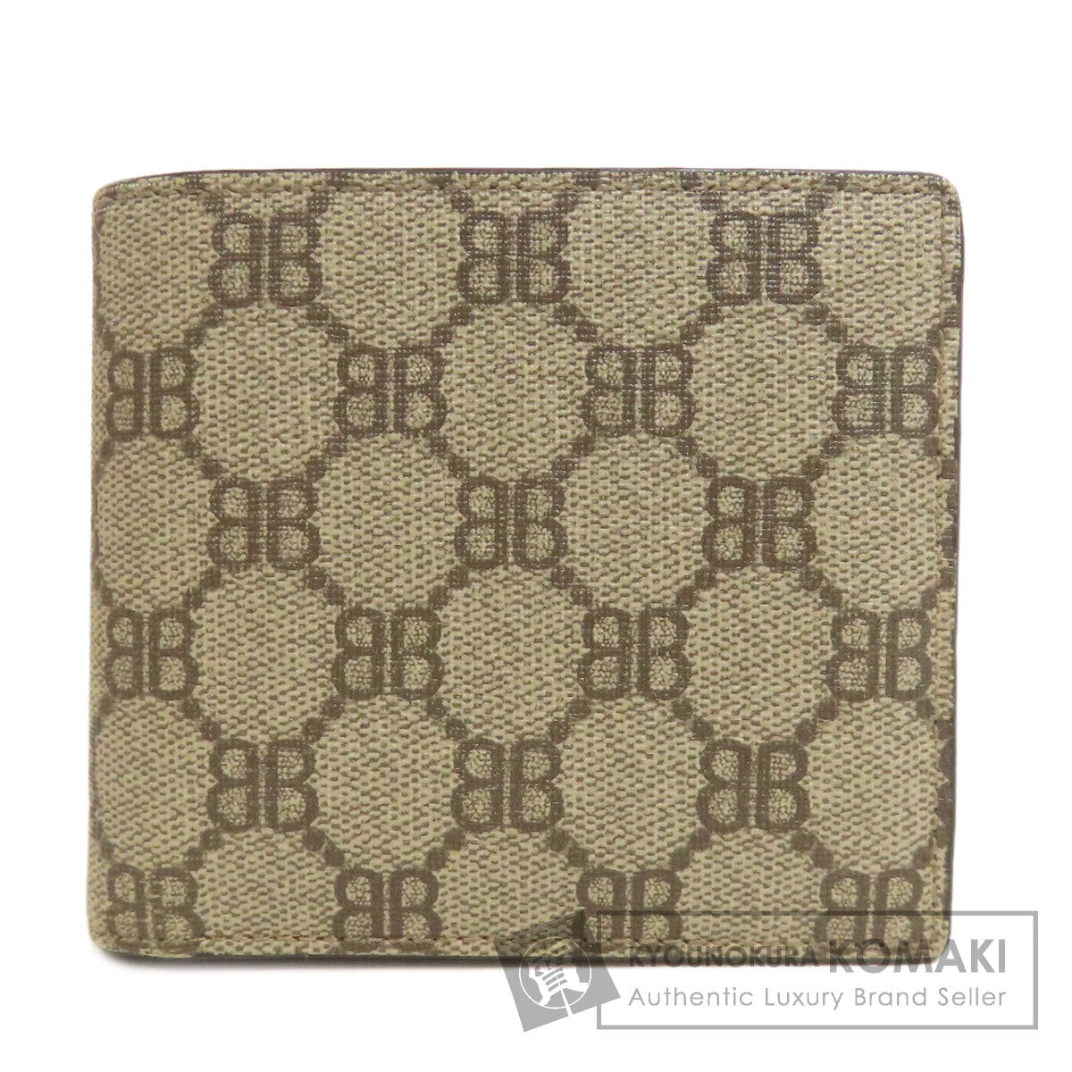 BALENCIAGA 680403 gucci collaboration Bifold Wallet with Coin Pocket PVC Ladies [Used]