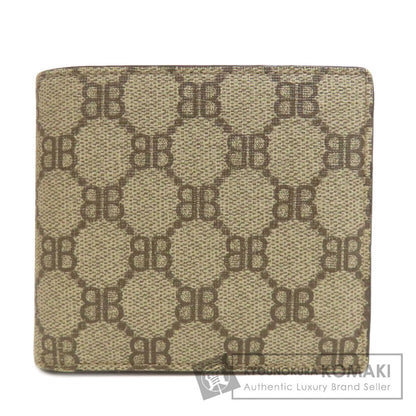 BALENCIAGA 680403 gucci collaboration Bifold Wallet with Coin Pocket PVC Ladies [Used]