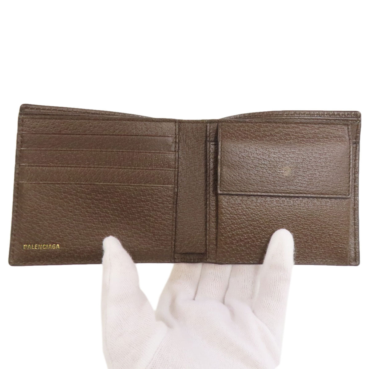 BALENCIAGA 680403 gucci collaboration Bifold Wallet with Coin Pocket PVC Ladies [Used]