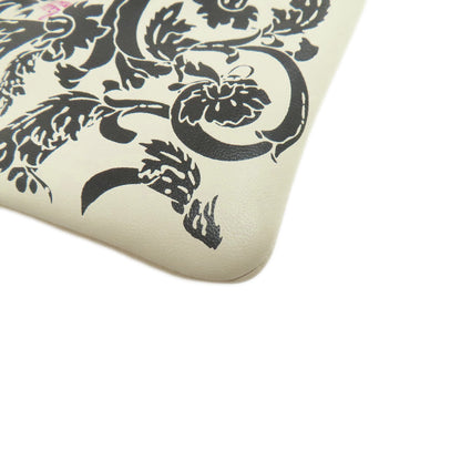 LOEWE Tassel charm all-over pattern Cosmetics Pouch Lambskin Ladies [Used]