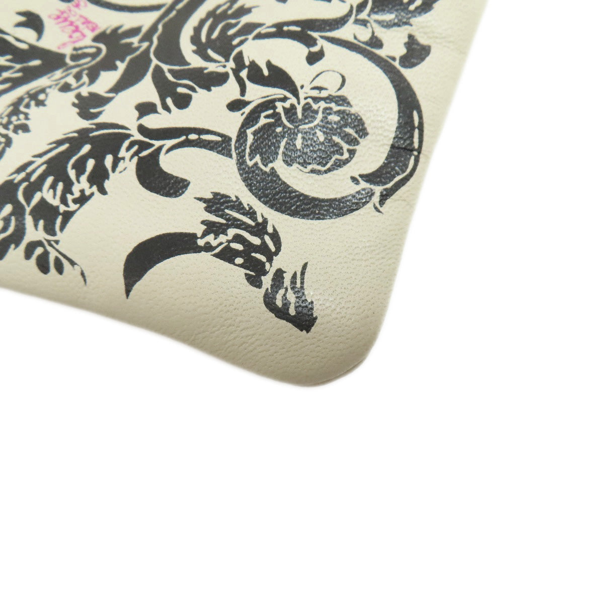 LOEWE Tassel charm all-over pattern Cosmetics Pouch Lambskin Ladies [Used]