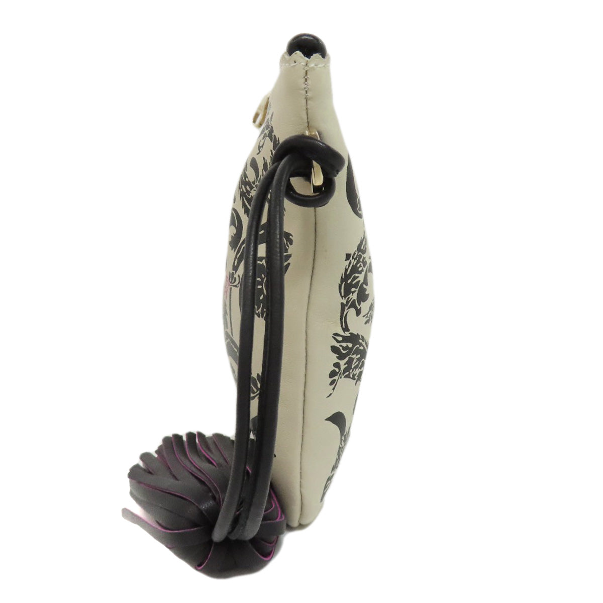 LOEWE Tassel charm all-over pattern Cosmetics Pouch Lambskin Ladies [Used]