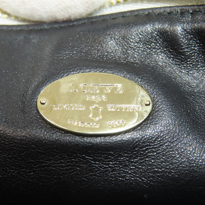 LOEWE Tassel charm all-over pattern Cosmetics Pouch Lambskin Ladies [Used]