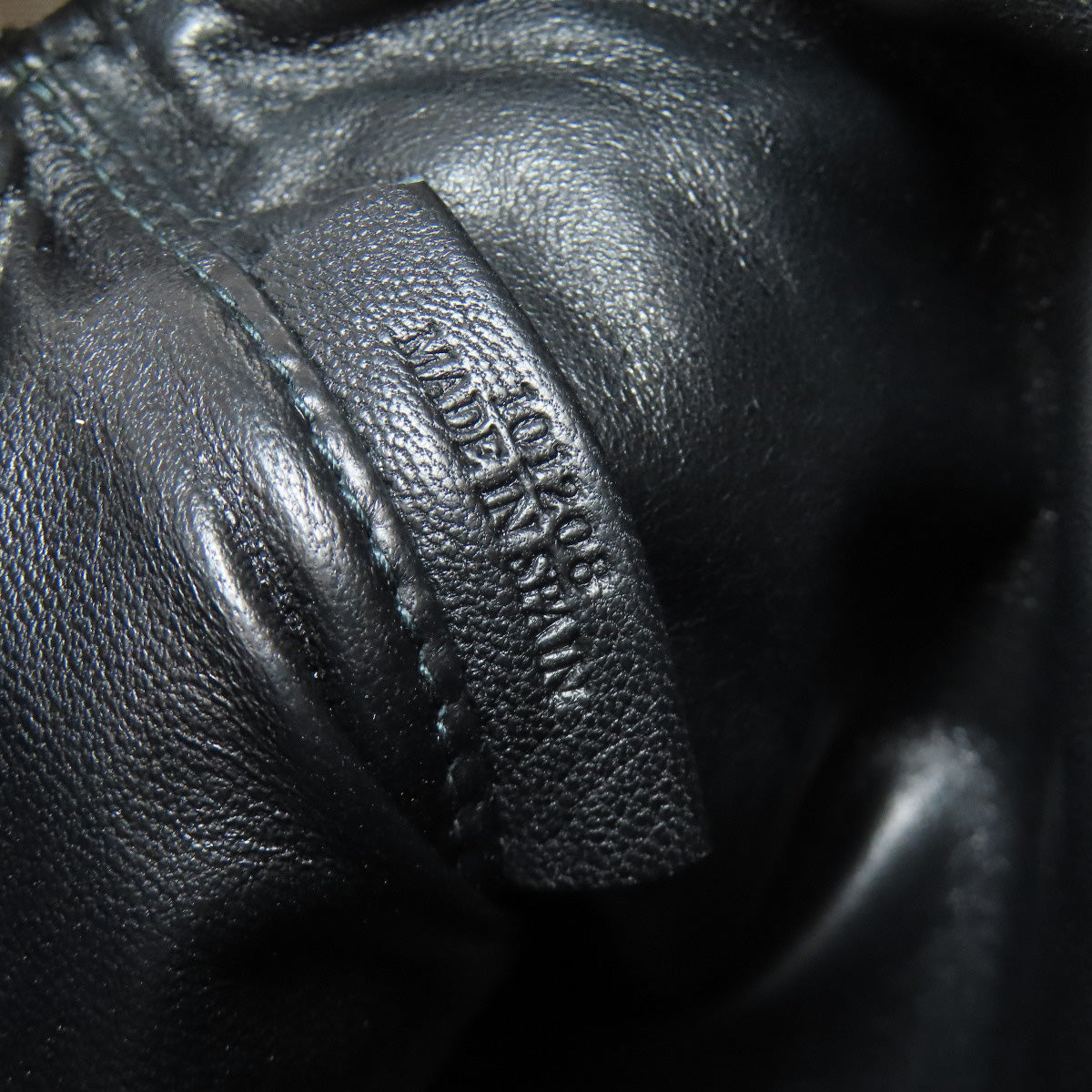 LOEWE Tassel charm all-over pattern Cosmetics Pouch Lambskin Ladies [Used]