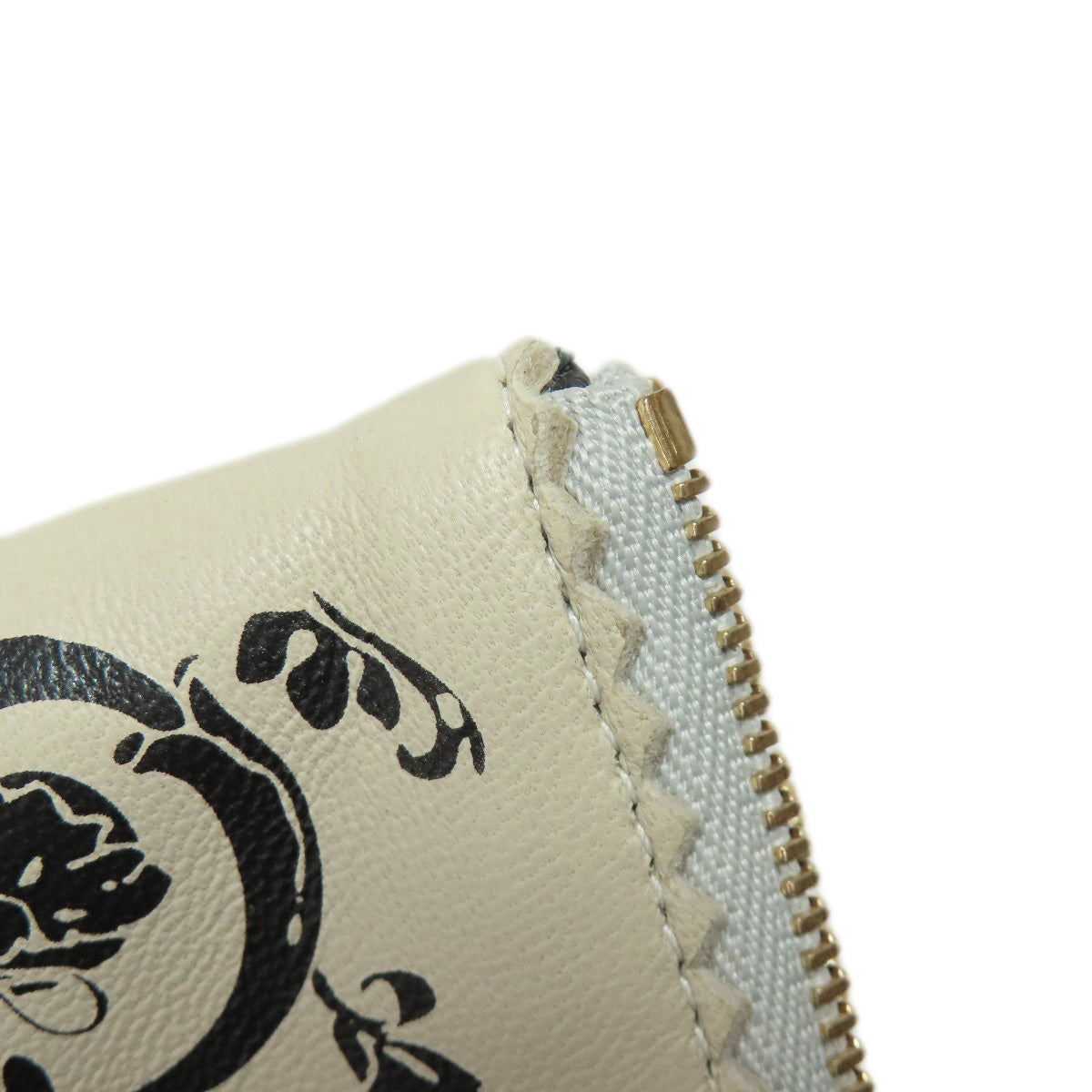 LOEWE Tassel charm all-over pattern Cosmetics Pouch Lambskin Ladies [Used]