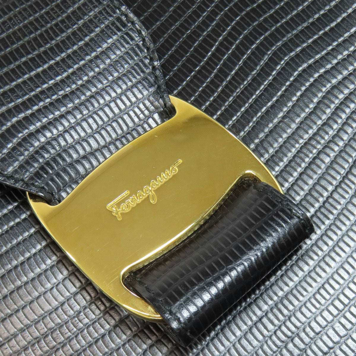 Salvatore Ferragamo logo Tote Bag Leather Ladies [Used]